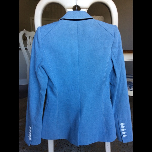 NEW Veronica Beard Denim Double Breasted Blazer 00 - Picture 6 of 7